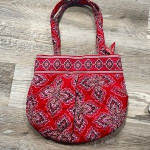 Vera Bradley Shoulder Bag Red Mandala Print